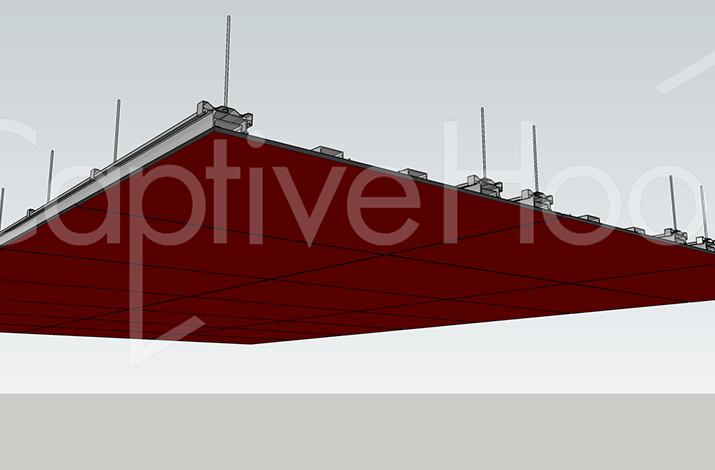 2 McGrory Glass CaptiveHook Ceiling System