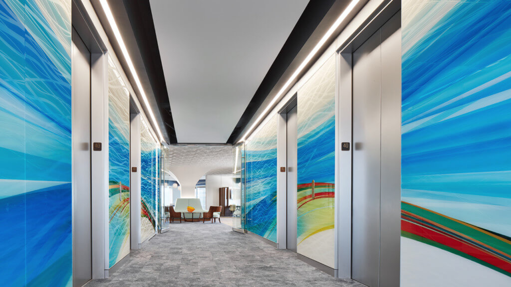elevator lobby, slayton