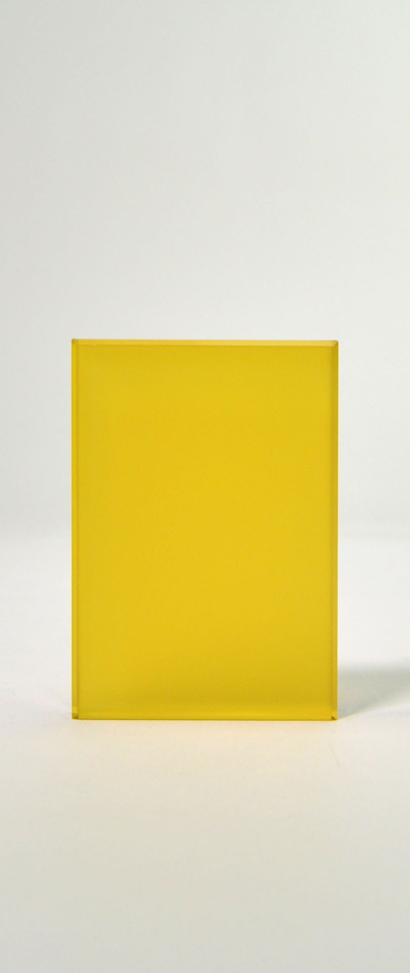 EcoFrost Translucent Yellow Glass Sample