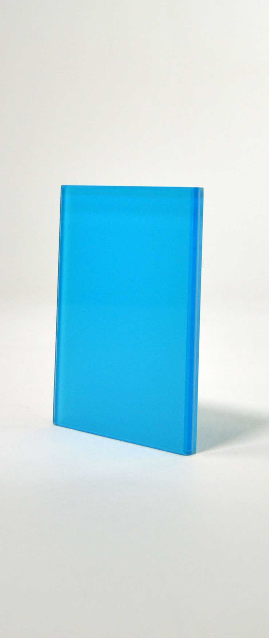 Sheer Ocean Blue Glass Sample