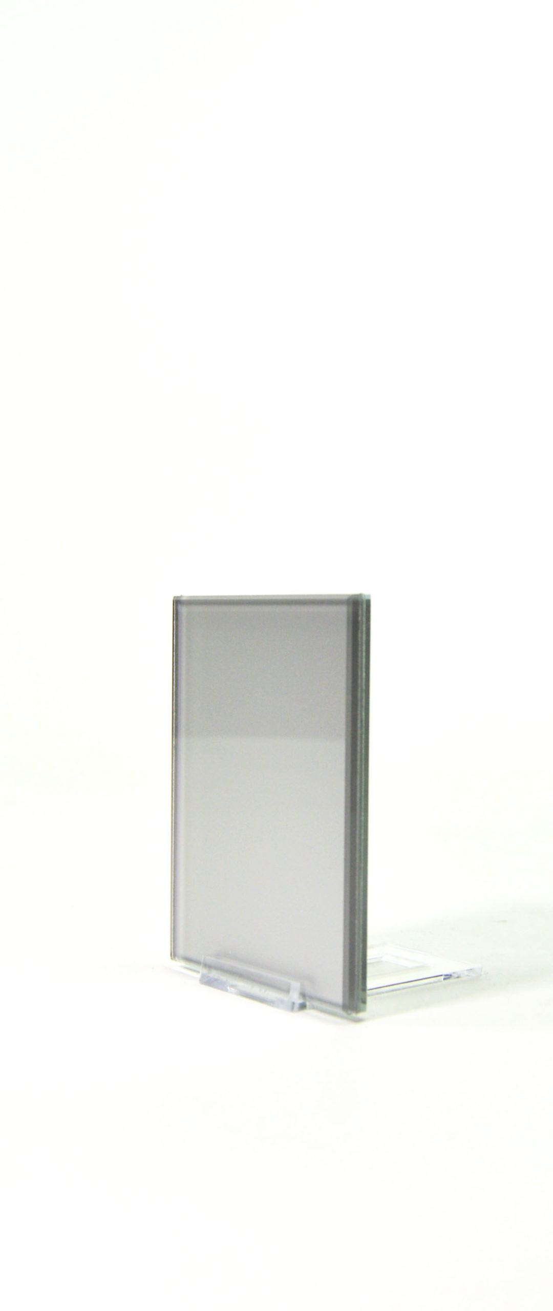 Matte Chrome Solid Glass Sample