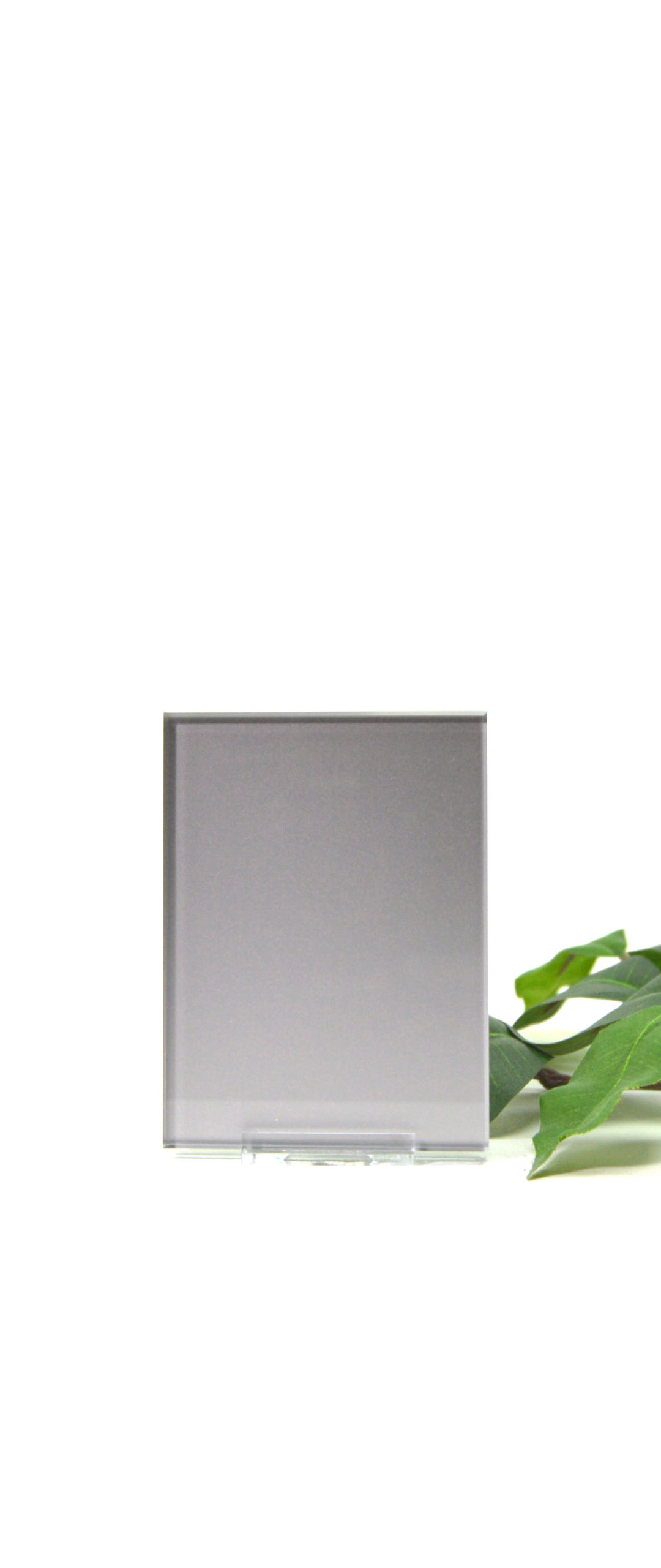 Matte Chrome Solid Glass Sample