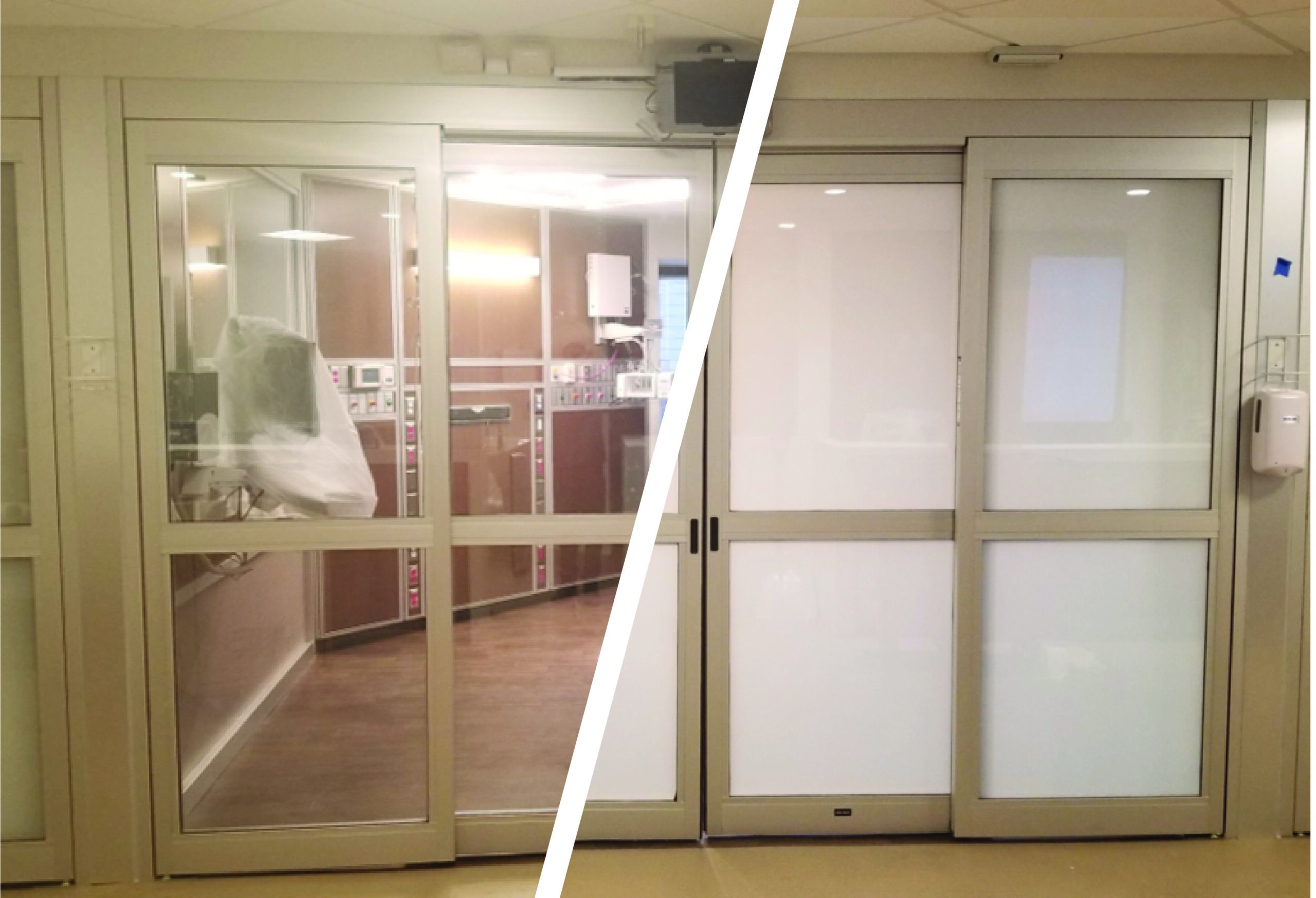 Corning® Med-X® ElectraView™ One™ Zero™ Imaging Suite Sliding Door Entrance Application