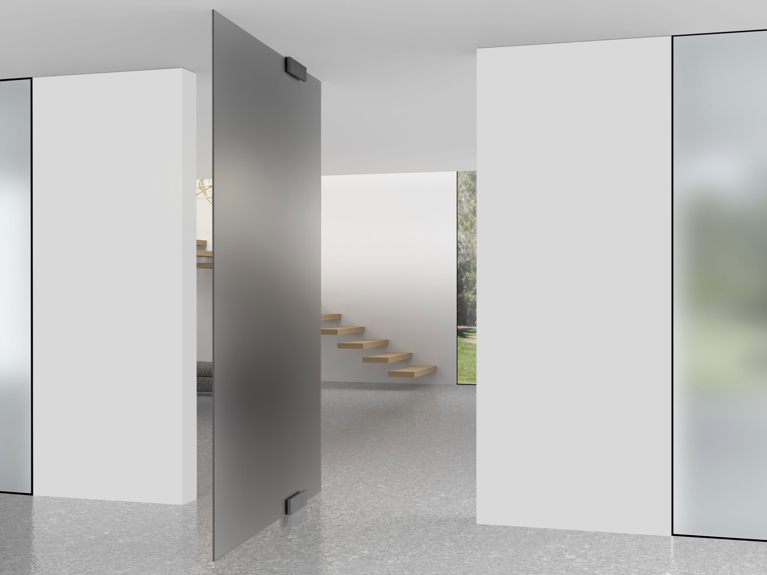 glass door